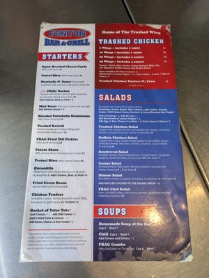 Menu photo 2 Fenton Bar and Grill Fenton, MO
