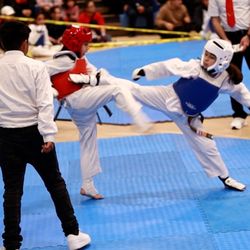 Olympian Taekwondo Center - Olympian Tae Kwon Do student BLUE competing @ Twin Tigers Tournament in Oxnard, Ca 3/11/2023
