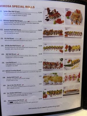 Menu photo 1 Mimosa Springfield, IL