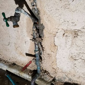 City Express Plumbing - Water line Broken hose bib.. before - Plumbing Near Me - Reseda, California