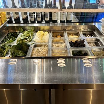Qianlixiang Hot Pot - Ingredient area is very clean and meats and veggies are fresh - Kebab Near Me - Los Angeles, California
