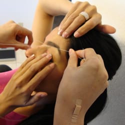 Eyebrow Threading Taghreed - Holistic method using Hand Quilting Thread
