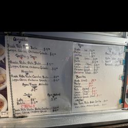 Taqueria La Quebrada - Menu as of 11/2022