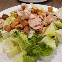 Grilled chicken ceasar salad