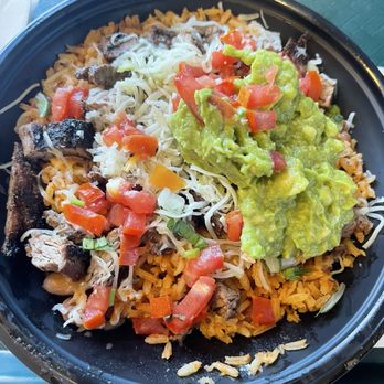 Miguels Jr - Guac Burrito Bowl w/ carne asada (which is extra) - Mexican Near Me - Orange, California Miguels Jr - Guac Burrito Bowl w/ carne asada (which is extra) - Mexican Near Me - Orange, California