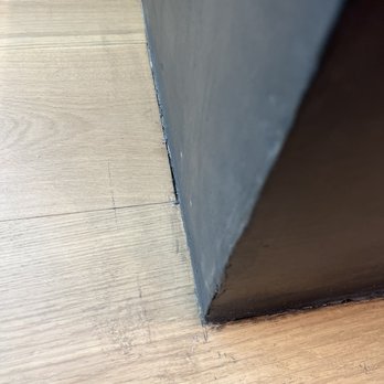 Concrete and Marble Transformerz - sealer and stain on new wood floor and yet another poor edge finish picture - Flooring Near Me Concrete and Marble Transformerz - sealer and stain on new wood floor and yet another poor edge finish picture - Flooring Near Me