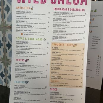 Wild Salsa - Food menu - Mexican Near Me - Dallas, Texas