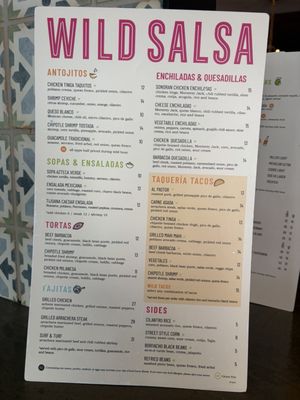 Menu photo 1 Wild Salsa Dallas, TX