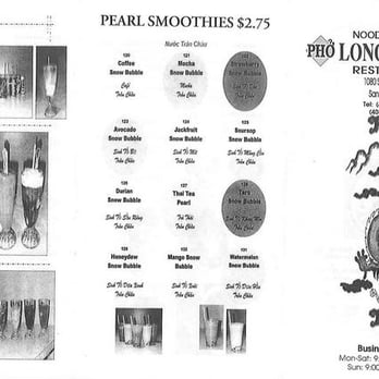 Pho Long Thinh - Menu Cover - Jan 2007 - Vietnamese Near Me - San Jose, California Pho Long Thinh - Menu Cover - Jan 2007 - Vietnamese Near Me - San Jose, California