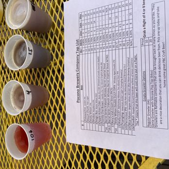 Pocono Brewery - Flight of 4 - $10 - Breweries Near Me - Swiftwater, Pennsylvania Pocono Brewery - Flight of 4 - $10 - Breweries Near Me - Swiftwater, Pennsylvania