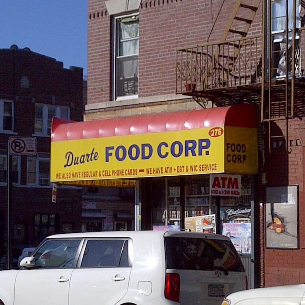 Duarte Food Corps - a car parked in front of a restaurant - Grocery Near Me - Brooklyn, New York Duarte Food Corps - a car parked in front of a restaurant - Grocery Near Me - Brooklyn, New York