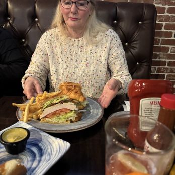 Stubborn Mule - J turkey avocado croissant with Fries. Look at all that Turkey. - American Near Me - San Dimas, California