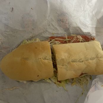 Jersey Mike's Subs - Supposed to be a giant sub on rosemary Parmesan bread! Not even close. - Sandwiches Near Me - Dunedin, Florida