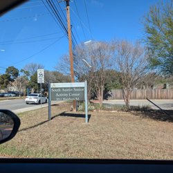South Austin Senior Activity Center - Entrance from Menchaca Road