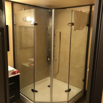 Aztec Ocean Resort - VIP room shower. Multiple shower jets - Hotels Near Me - Seaside Heights, New Jersey