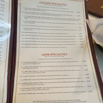 The Maharaja - Menu - Indian Near Me - Cambridge, Massachusetts
