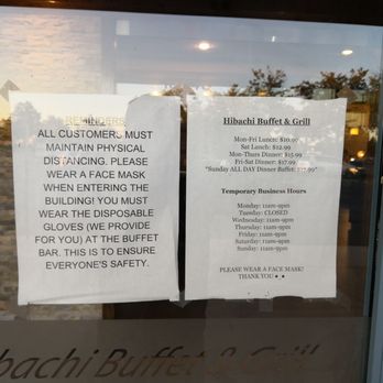 Hibachi Buffet & Grill - Rules..prices and business hours. - Buffets Near Me - Chantilly, Virginia
