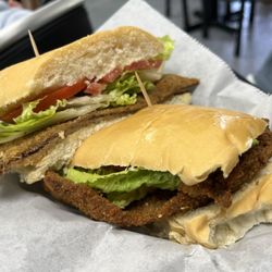 Milanesa Sandwich (breaded steak with lettuce and tomato)