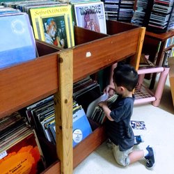 Electroshock - Never too young to start crate digging...