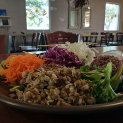 Greens Garden - Round Rock - Garden bowl with lentils