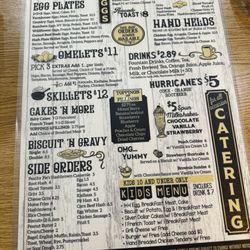 Peachy Pies - Breakfast menu