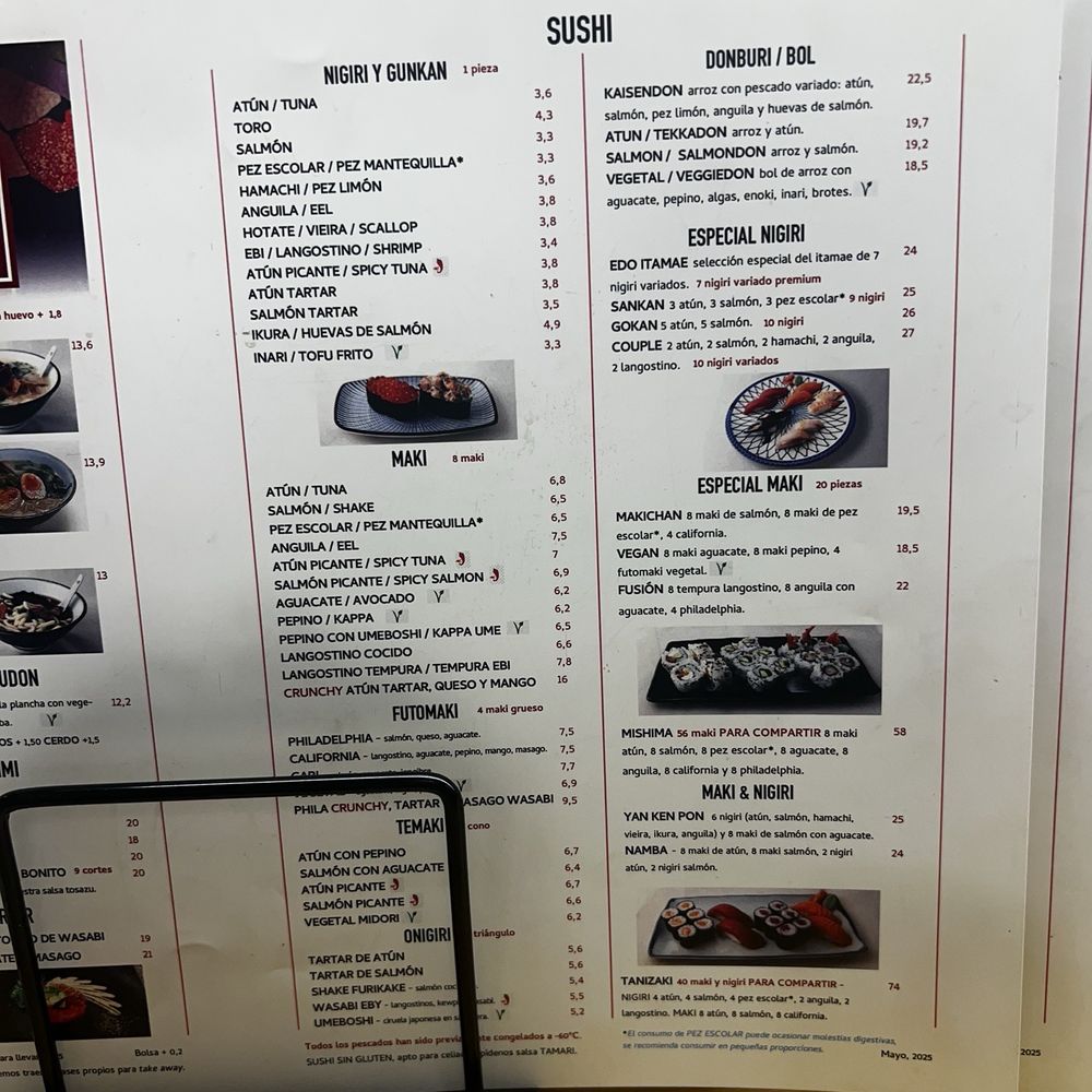 Yankenpon - Menu - Sushi Bars Near Me - Madrid, M