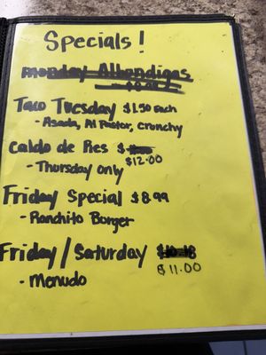 Menu photo 3 Mi Ranchito Restaurant Las Cruces, NM