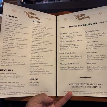 Williams & Graham - Menu - American Near Me - Denver, Colorado Williams & Graham - Menu - American Near Me - Denver, Colorado