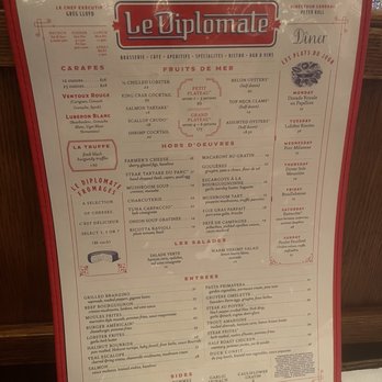 Le Diplomate - Menu - Brasseries Near Me - Washington, DC, District of Columbia