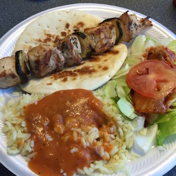Tickles Restaurant - My favorite. Delicious chicken shish-kabob with rice and salad with Greek dressing. - Greek Near Me - Salt Lake City, Utah Tickles Restaurant - My favorite. Delicious chicken shish-kabob with rice and salad with Greek dressing. - Greek Near Me - Salt Lake City, Utah