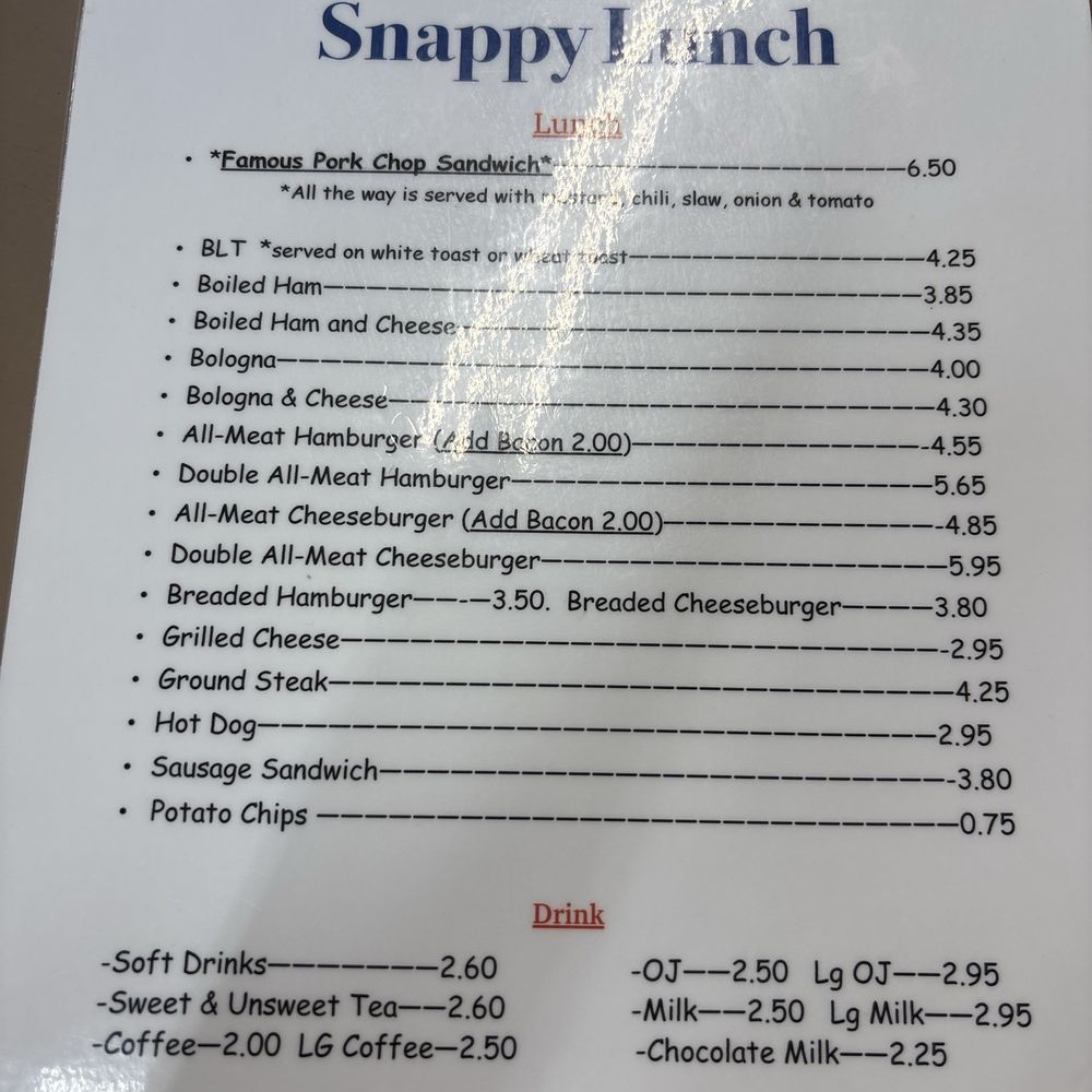 Snappy Lunch - Sandwiches Near Me - Mt Airy, North Carolina Snappy Lunch - Sandwiches Near Me - Mt Airy, North Carolina