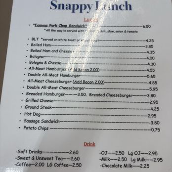 Snappy Lunch - Sandwiches Near Me - Mt Airy, North Carolina Snappy Lunch - Sandwiches Near Me - Mt Airy, North Carolina