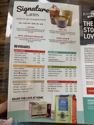 Menu photo 3 Just Love Coffee Cafe - Brandon FL Brandon, FL Menu photo 3 Just Love Coffee Cafe - Brandon FL Brandon, FL