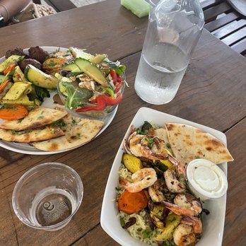 Hellenic - Falafel Feast and Grilled Shrimp Bowl - Greek Near Me - Coral Springs, Florida Hellenic - Falafel Feast and Grilled Shrimp Bowl - Greek Near Me - Coral Springs, Florida