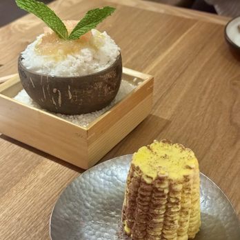 Konban - Konban Corn Ice Cream, Yuzu Coconut Shaved Sorbet - Izakaya Near Me - New York, New York