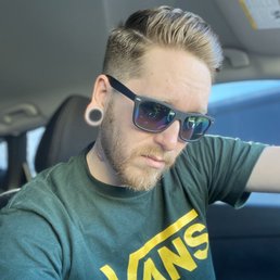 Directly after the cut. Good fade. Didn't have her touch the beard as i am growing it out.