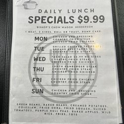 Bishop‘s Chow Wagon - Daily Lunch specials