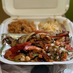 Macarena's Mexican Food - Shrimp, Chicken and 14. Fajitas chicken, steak and shrimp
