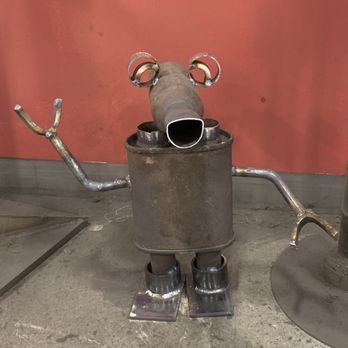 Metz Fabrication - Yard Art the robots name is TIZ - Metal Fabricators Near Me