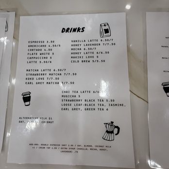 Makanai - Drink menu - Coffee & Tea Near Me - Honolulu, Hawaii