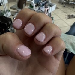 He let me leave his chair with my nails looking like this.