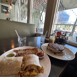 Cali Breakfast Burrito & Cinna-Cakes Cali Breakfast Burrito & Cinna-Cakes