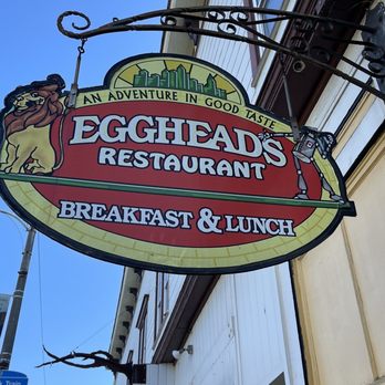 Egghead's Restaurant - Sign above the door.. - Breakfast & Brunch Near Me - Fort Bragg, California Egghead's Restaurant - Sign above the door.. - Breakfast & Brunch Near Me - Fort Bragg, California