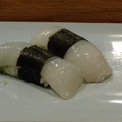 Sushi Sai - Ika is best with shiso leaves inside!