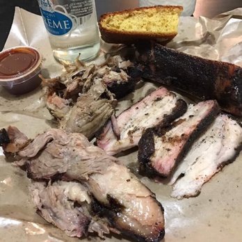 Fette Sau - Brisket, pork belly, pulled pork, ribs, and a cream soda on the side. - Barbeque Near Me - Brooklyn, New York Fette Sau - Brisket, pork belly, pulled pork, ribs, and a cream soda on the side. - Barbeque Near Me - Brooklyn, New York