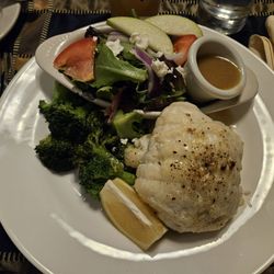 Fins & Tales - Poached haddock stuffed with crab