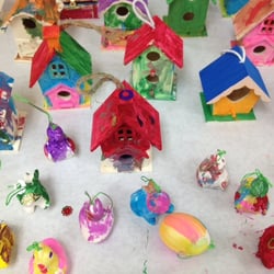 Trinity Church Nursery School - Crafts from TCNS Gives Back event to share with local Nursing Homes
