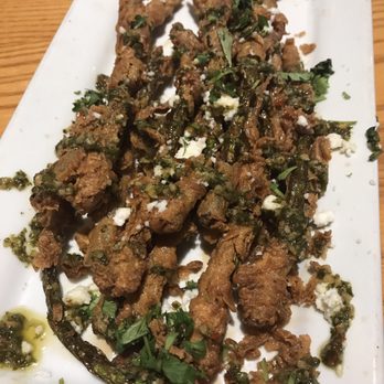 Chili's - Supposed to be Flash fried asparagus but it's burnt and swimming in oil - American Near Me - Statesville, North Carolina Chili's - Supposed to be Flash fried asparagus but it's burnt and swimming in oil - American Near Me - Statesville, North Carolina