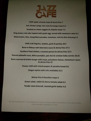 Menu photo 2 Jazz Cafe London, XGL Menu photo 2 Jazz Cafe London, XGL