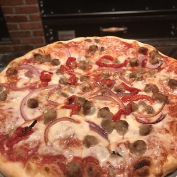Crust Brick Oven Pizzeria - Sausage, Peppers and Onions - Pizza Near Me - Bryn Mawr, Pennsylvania